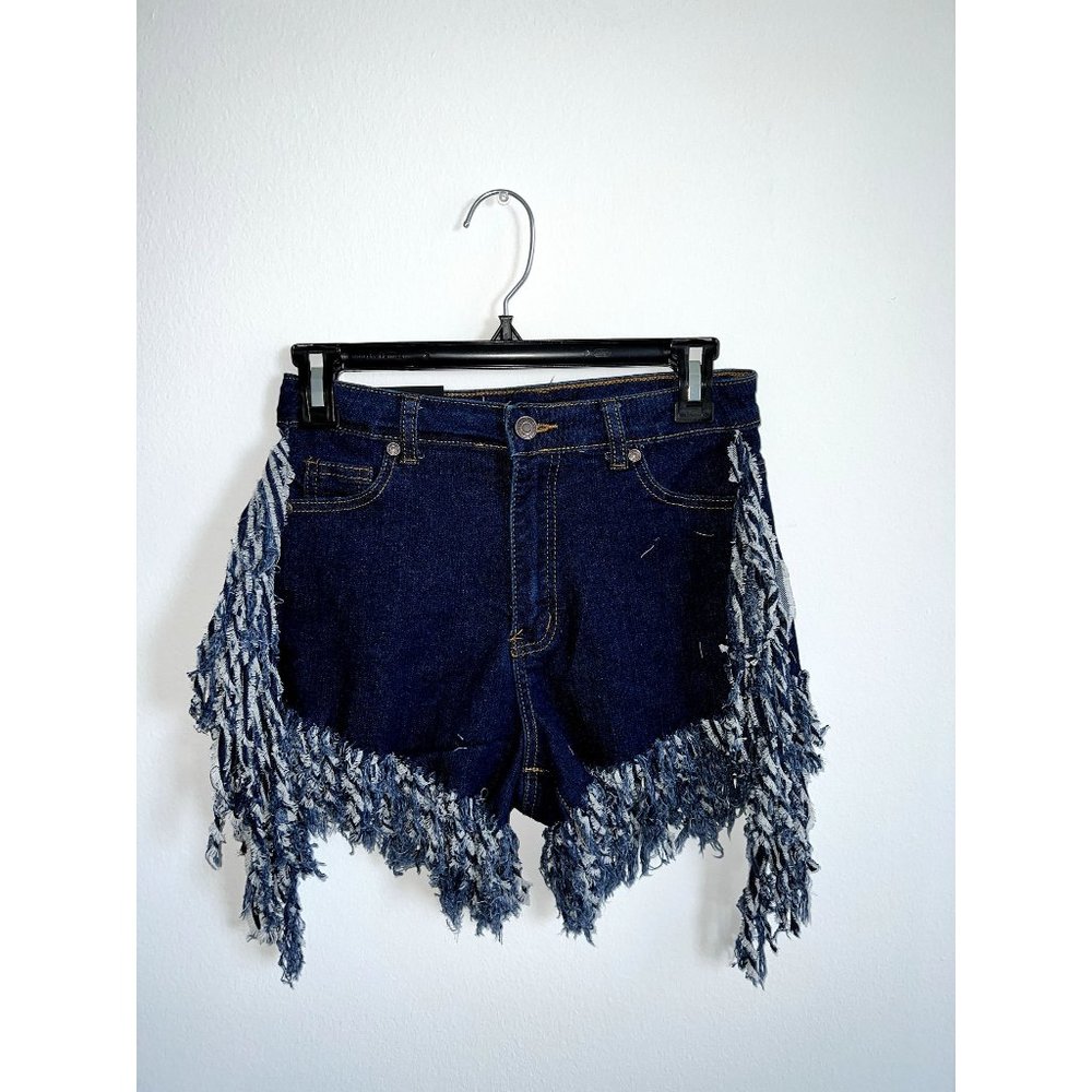 Ripped Denim Shorts